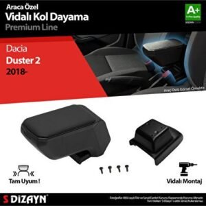 Dacia Duster 2 Kol Dayama Kolçak ABS Vidalı Siyah 2018-2023 - S-Dizayn