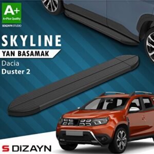 Dacia Duster 2 Skyline Siyah Yan Basamak 183 cm 2018-2023 - S-Dizayn