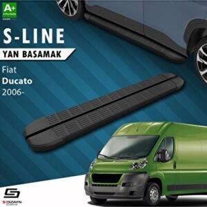 Fiat Ducato 3 Kısa Şase S-Line Siyah Yan Basamak 203 cm 2006 ve Üzeri - S-Dizayn
