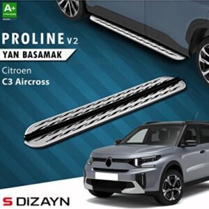 Citroën C3 Aircross 2 OEM Stil Pro V2 Alüminyum Yan Basamak 183 cm 2024 ve Üzeri CI - S-Dizayn