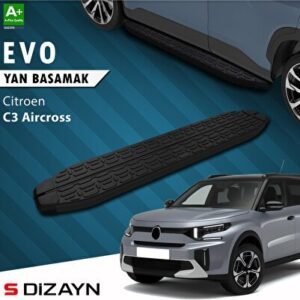 Citroën C3 Aircross 2 Evo Siyah Yan Basamak 183 cm 2024 ve Üzeri - S-Dizayn