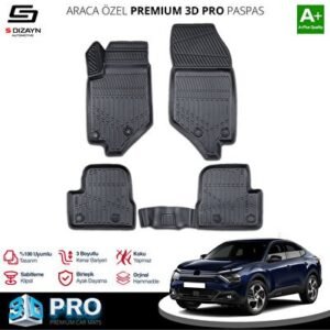 Citroën C4X 3D Pro Havuzlu Paspas 2022 ve Üzeri - S-Dizayn (EKT-004798)