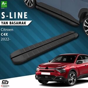 Citroën C4 X S-Line Siyah Yan Basamak 183 cm 2022 ve Üzeri - S-Dizayn