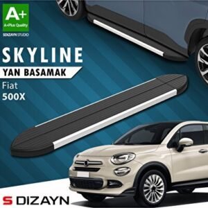 Fiat 500X Skyline Alüminyum Yan Basamak 173 cm 2014 ve Üzeri - S-Dizayn