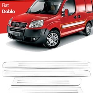 Fiat Doblo Krom Yan Kapı Çıtası 4 Parça 2006-2010 (Geniş) - S-Dizayn